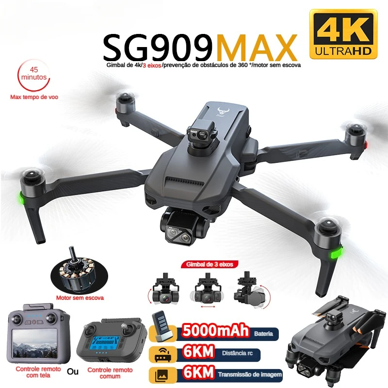 Drone Ae Rc - ZLL SG909 SG909MAX Dron profesional con