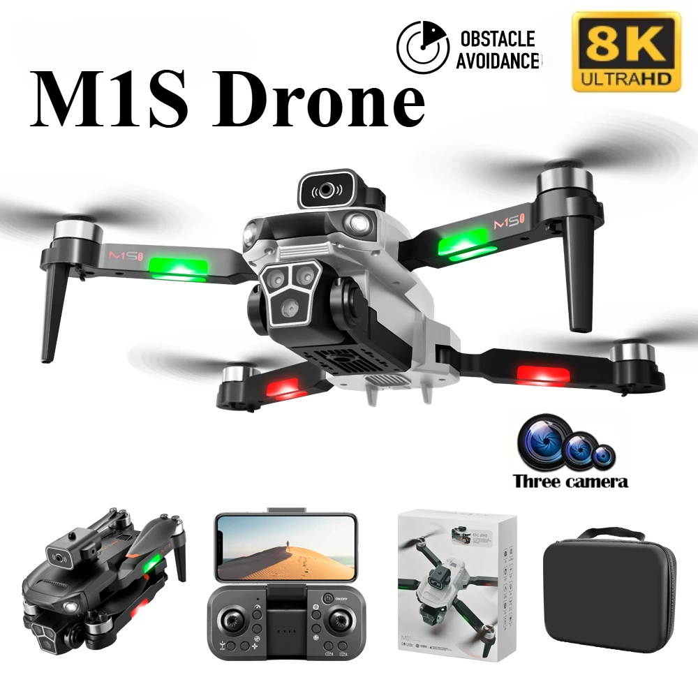 Dron M1S 8K Profesional con Tr - Jjrc Drone X12 reseña y precio
