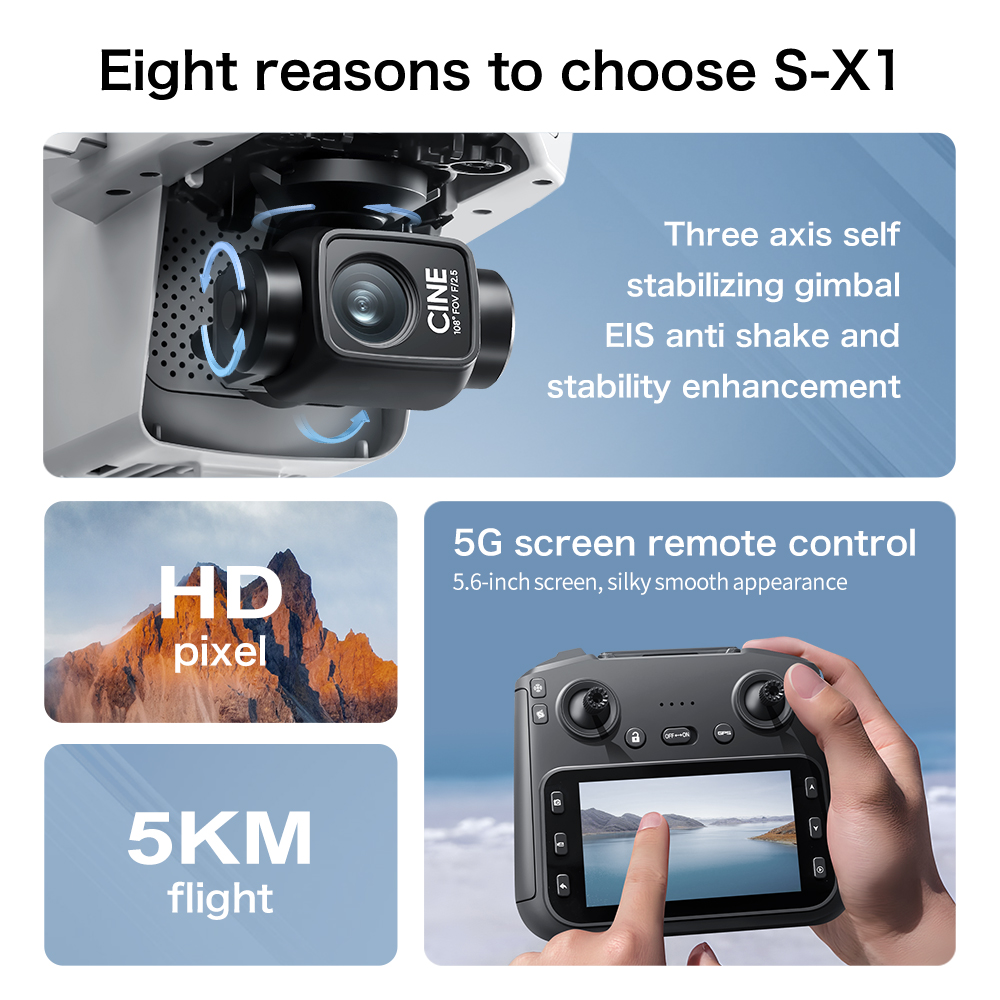 Dron Aéreo Original S-X1 GPS P - Drone Ae Rc reseña y precio