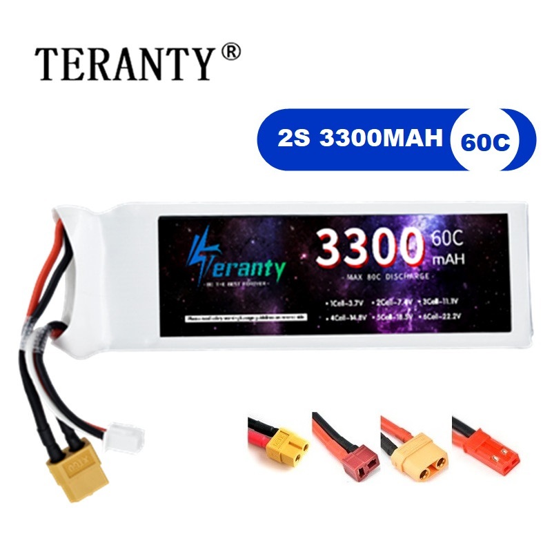 Batería LiPo 2S 7,4 V 3300mAh  - Drone Rc Leading reseña y precio