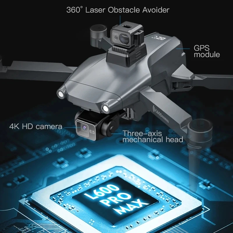 L600 PRO MAX GPS Drone profesi - Drone Ae Rc reseña y precio