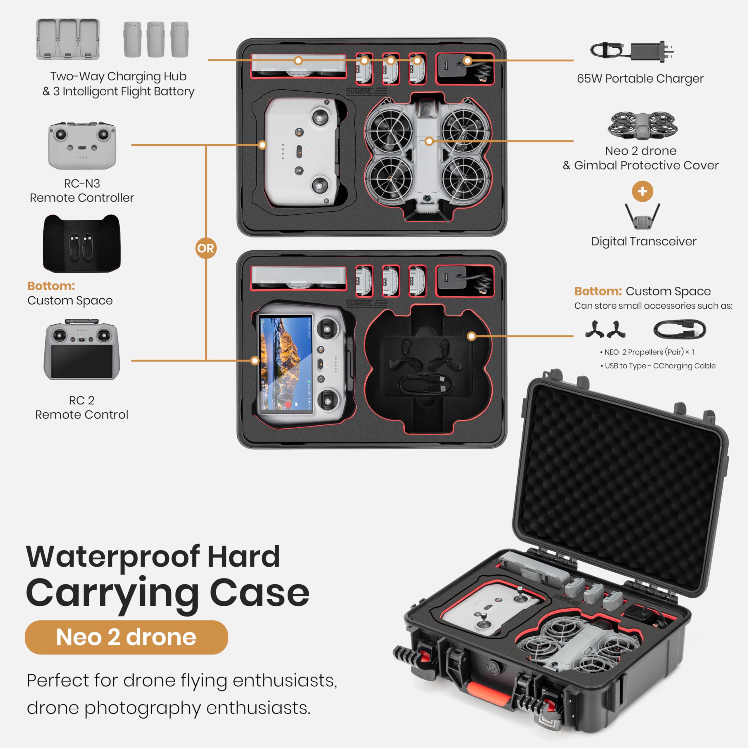 Estuche Rígido Impermeable STA - Drone Rc Cover reseña y precio